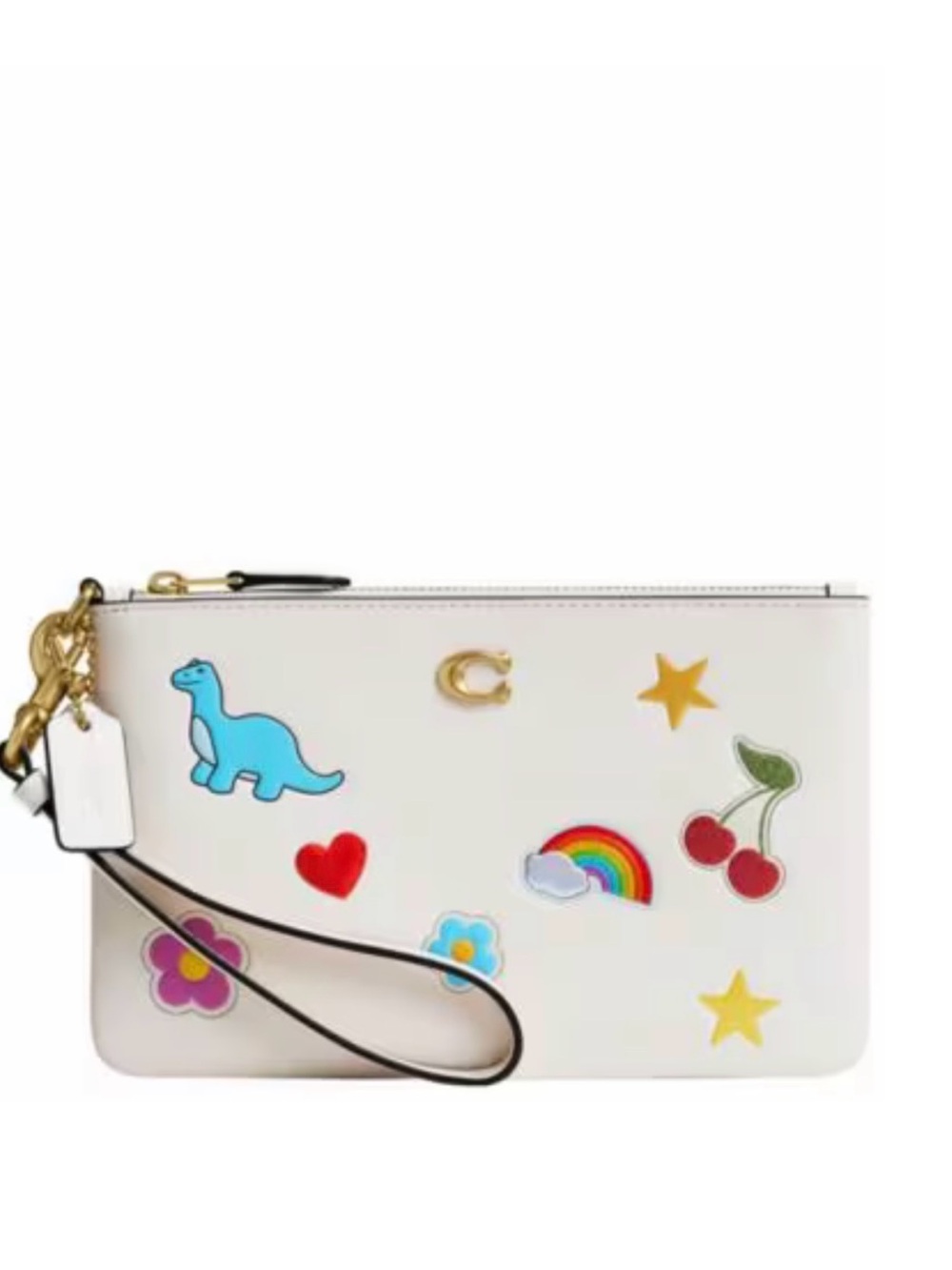 COACH Sticker Print Essential Small Wristlet
Color: Chalk Multi